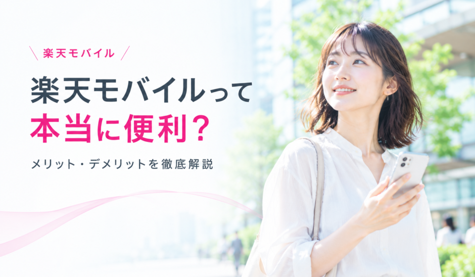 楽天モバイルのメリット・デメリット