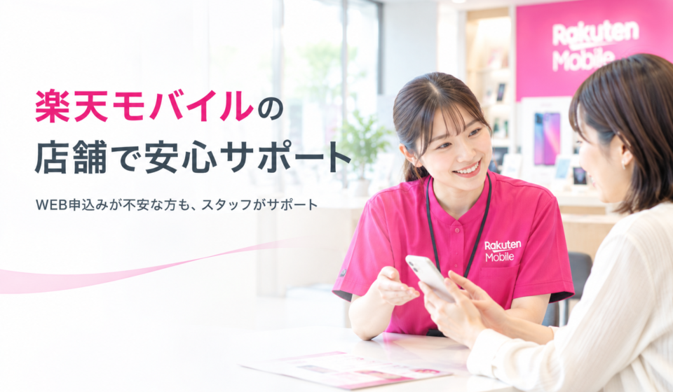 楽天モバイル店舗申し込みのメリットと手順