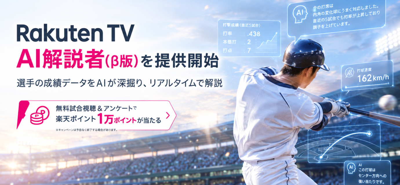 Rakuten TV AI解説者