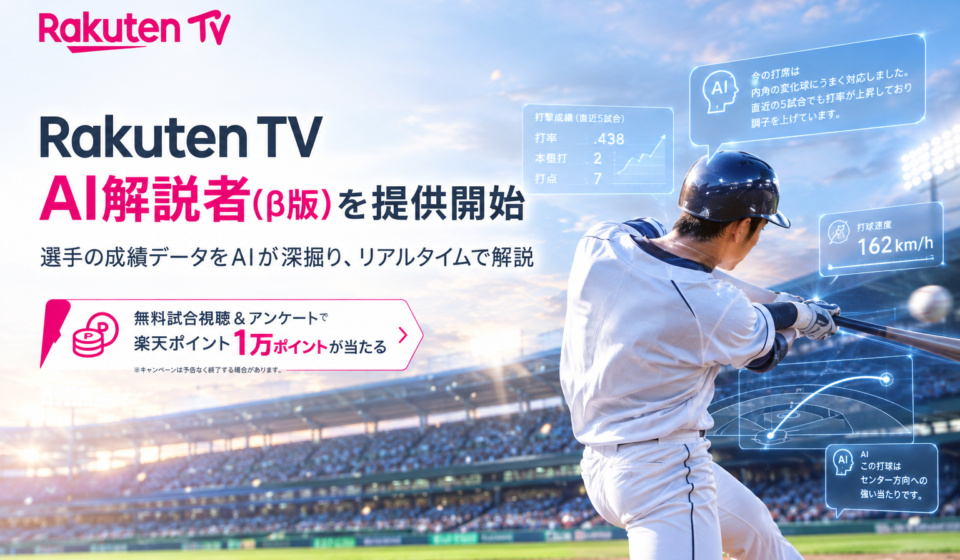 Rakuten TV AI解説者